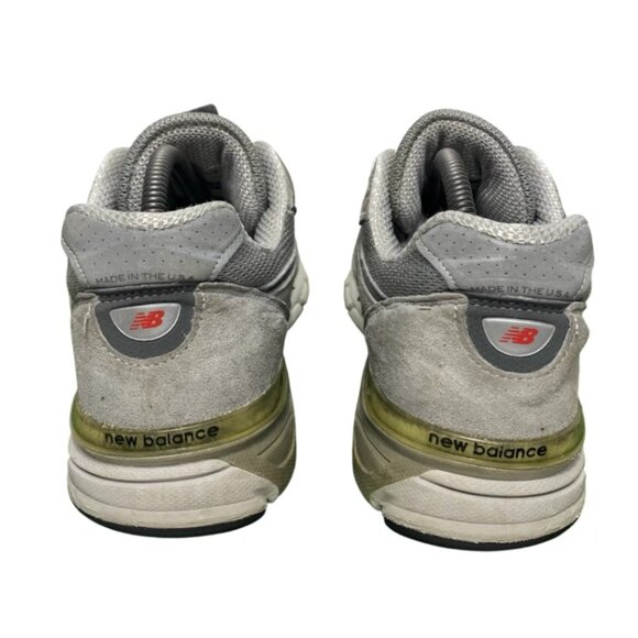 New Balance 990v4 Suede Gray Mens Athletic Running Shoes Size 9 D M990GL4 - Picture 5 of 8